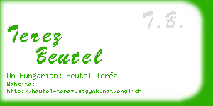 terez beutel business card
